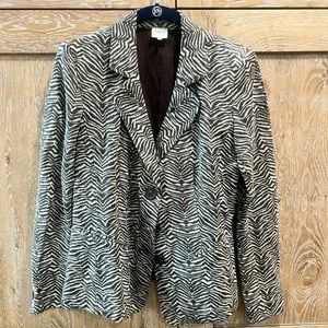 Armani Collezioni animal print jacket - size 12